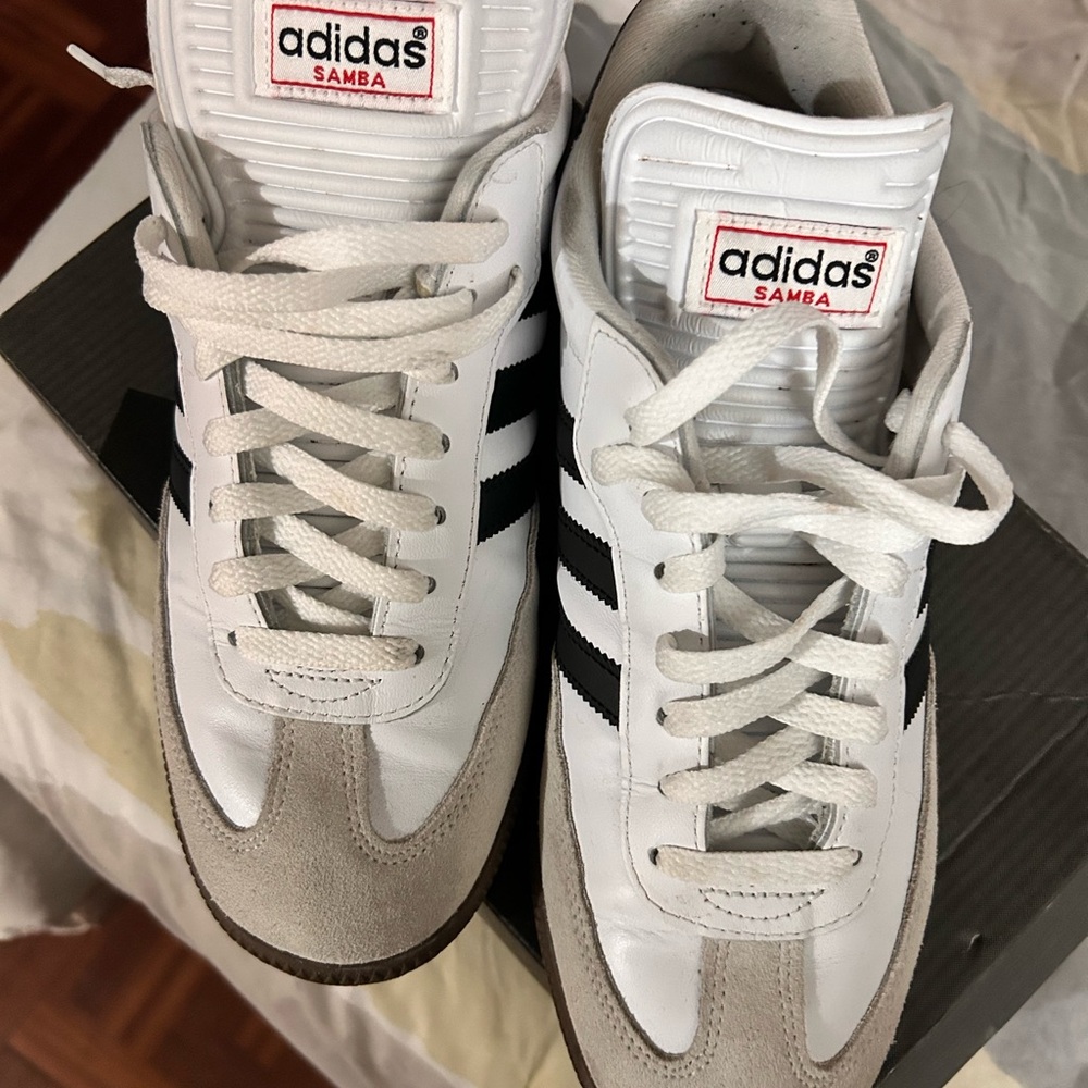 Adidas Samba White and Black Men's Shoes